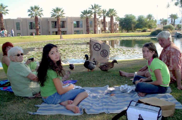 picnic at the park with family in 2006