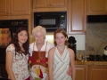 Oma cooking Thanksgiving with Izalia and Cricket